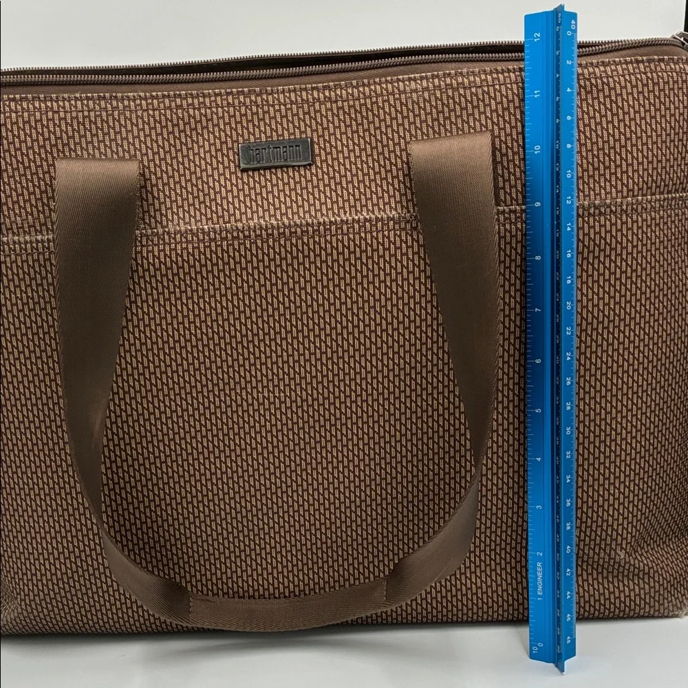 Hartmann Brown Carry on Laptop Luggage Tote Bag 13”x18”